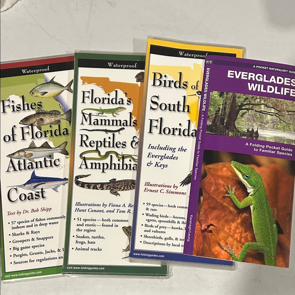 Florida Mammals, Reptiles, Amphibians, Birds, Everglade, Fish Guides